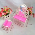 thumbnail image 4 of Coiffeuse Cosmétiques table de Bureau Poupée table Bébé Jouet Chaise Commode table de Toilette Meubles Décor, 4 of 7