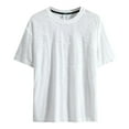 thumbnail image 1 of Hiiyo Men's Plus Size Distressed Ripped T-Shirt Short Sleeve Crew Neck T Shirt Casual Active Tee, 1 of 7
