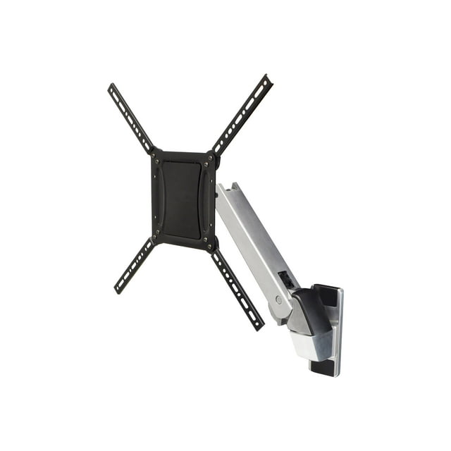 Ergotron Interactive Arm HD - Mounting kit (articulating arm, VESA adapter, wall mount bracket) - Patented Constant Force Technology - for LCD display - aluminum - black trim, polished aluminum - screen size: 30"-55"