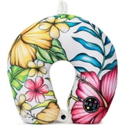 MAUI AND SONS White Hawaiian Blow Up Polyester Neck Pillows