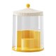 thumbnail image 1 of Expositor de muñecas transparente a prueba de polvo para coleccionables, modelo de casa de muñecas Amarillo, 1 of 9