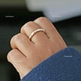 thumbnail image 4 of Baguette Diamond Full Eternity Band Ring In Solid 925 Starling Silver Wedding Ring, Handmade Fine Jewelry Ring, Minimalist Alternating Band Ring,Mother Day Gift For Women, 4 of 5