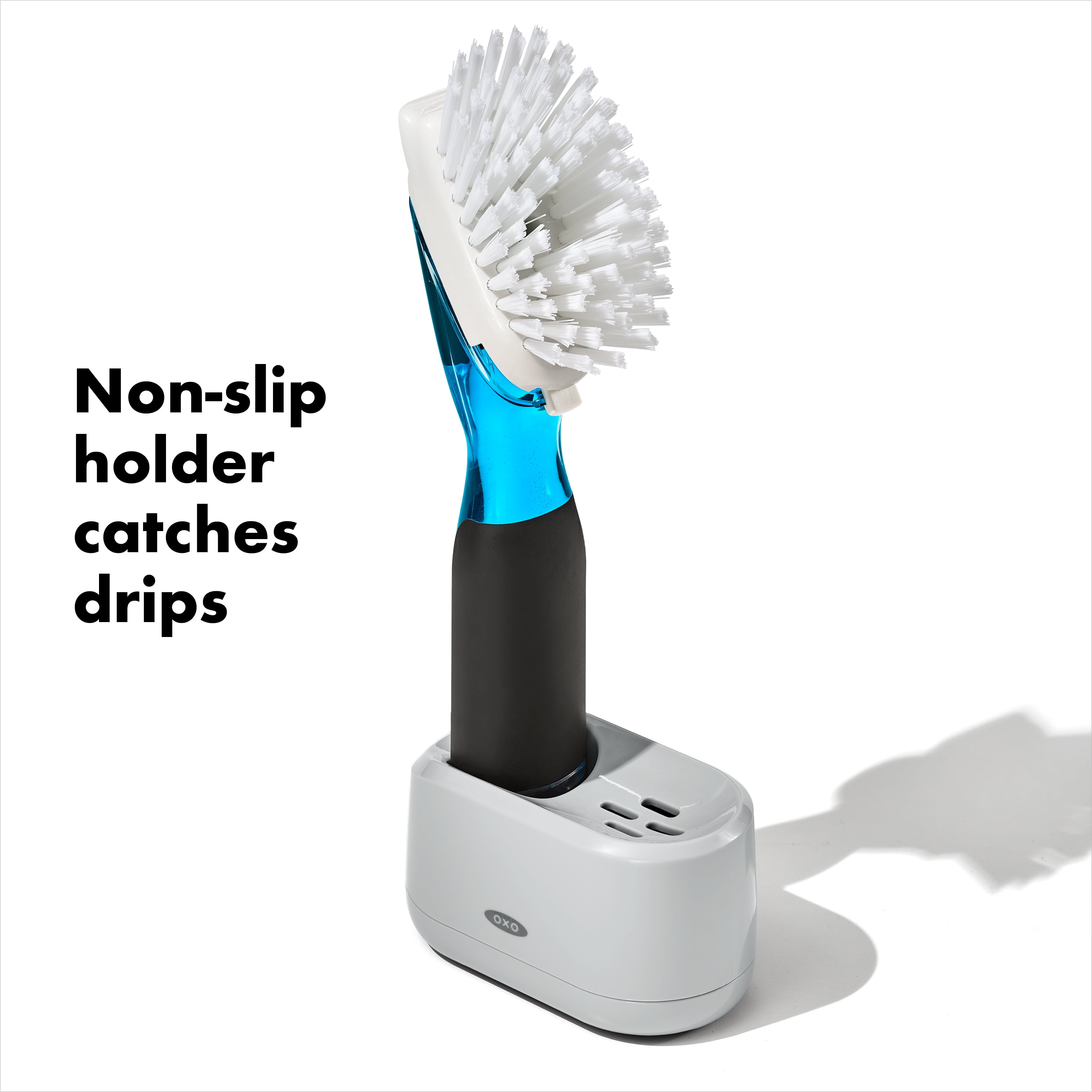 (2 pack) OXO Soap Dispensing Dish Brush with Storage Set