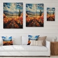 thumbnail image 4 of Designart "Contemporary Vineyard Scenery II" Landscape & Nature Print on Natural Pine Wood, 4 of 5
