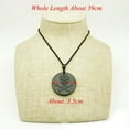 thumbnail image 5 of Round Triangle Shungite Stones Crystal Necklace Rope Pendant Protection EMF Gift, 5 of 9