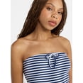 thumbnail image 3 of No Boundaries Striped Tube Top and Pants Set, 2-Piece, Women's XXS-XXL, 3 of 4