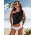 thumbnail image 5 of Traje de baño de gasa envolvente de bikini transparente con envoltura de playa tipo pareo recortado para mujer, 50 * 140 Sincero Electrónica, 5 of 5
