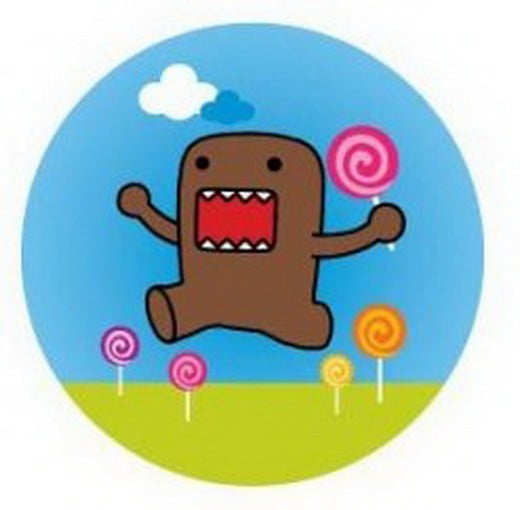 Domo-Kun Lollipops Button DB4281