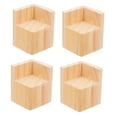 thumbnail image 6 of VERDANVERSE 4Pcs Khaki Wood Riser for Chair Leg Extenders for Height 5cm Height Increase, 6 of 8