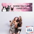 thumbnail image 4 of Koyal Wholesale Galentines Day Decorations Banner, Screw You Cupid I Have Cats | Sarcastic Anti-Valentine's Day Decor, 4 of 5