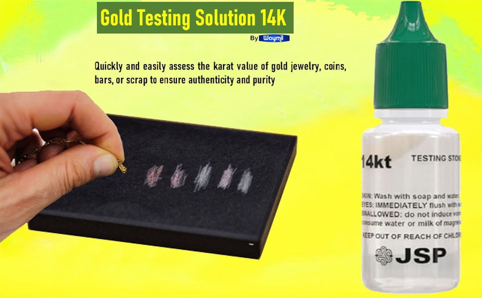 12 Bottles 14K Gold Test Solution Jewelry Metal Testing Kit for Jewelry & Metals