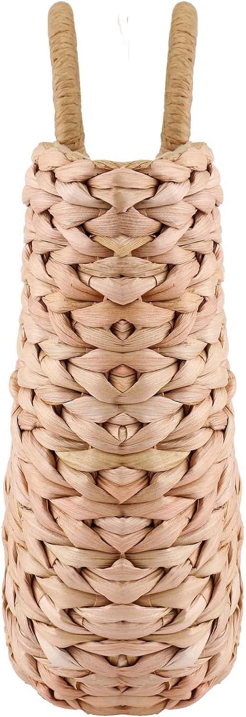 Summer Rattan Bag for Women Straw Hand-woven Top-handle Handbag Beach Sea Straw Rattan Tote Clutch Bags