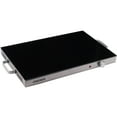 Courant 24" Portable Warming Tray Adjust Temp, Glass Top, Stainless