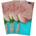 thumbnail image 2 of GZHJMY Kitchen Dish Towels, Cute Pig Beautiful Sunflowers Kitchen Towels Set of 4 Super Soft Absorbent Dish Towels Set Microfiber Polyester Kitchen Decorative Tea Towels, 28x18 Inch Washcloths, 2 of 7
