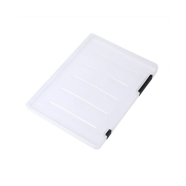 Sidaley Caja de almacenamiento de documentos transparente, carpeta organizadora, cajas de clasificación gruesas transparentes, papel A4 Carpetas de archivos