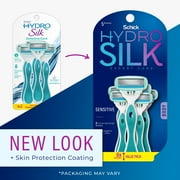 Schick Hydro Silk Sensitive Womens Disposable Razors, 6 ct, 5-Blade Disposable Razors for Women Sensitive Skin, Travel Razor for Women
