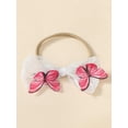 thumbnail image 4 of Gupgi Newborn Girl Outfit, Fly Sleeve Butterfly Tulle Romper with Hairband Summer Clothes, 4 of 9