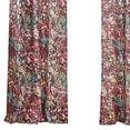 thumbnail image 4 of Burges 84 Inch Window Panel Curtain, Red and Pink Reed Print, Rod Pockets, 4 of 6