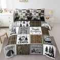 thumbnail image 1 of YST Rustic Camping Bedding Set Rv Camper Comforter Set 7 Piece Twin Bed In A Bag Farmhouse Buffalo Plaid Bedding Comforter Sets Rv Accessories For Inside,Travel Trailers Bunk Bed Set, 1 of 5