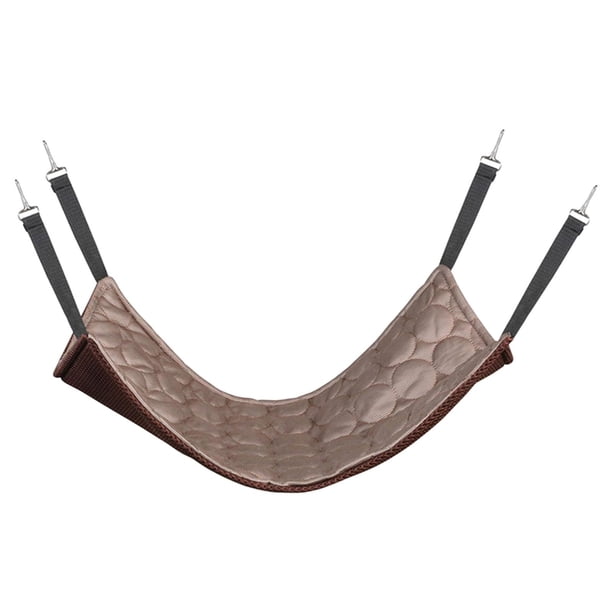 Gato hamaca cama cama colgante transpirable suave mascota jaula hamaca para jaula Café 53x35cm Zulema Hamaca para gatos para jaula