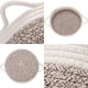 thumbnail image 4 of Cestas de tela de cuerda de algodón natural, un complemento decorativo para cualquier habitación, cesta tejida lavable, cesta de almacenamiento multiusos para frutas, joyas y más, asas para mover,, 4 of 5