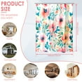 thumbnail image 2 of Dznils Rideau de Douche en Tissu Boho à Motif Floral, Rideau de Salle de Bain Moderne avec 12 Crochets, 72 Pouces x 72 Pouces, Rose, 2 of 11