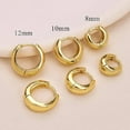 thumbnail image 5 of 3 Pairs 14K Gold Plated Hoop Earrings Set, Hypoallergenic Lightweight Chunky Huggie Hoops for Women, Everyday & Gift Occasions, 5 of 6