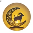 thumbnail image 2 of Visland Eid Crafts Night Light, Ramadan Light Handmade 3D Wooden Moon Shape LED Light Decoration, Ramadan Mubarak Lamp Home Party Bedroom Eid Ornaments for Muslims Ramadan Islamic Table Decor, 2 of 8