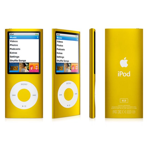 Apple iPod Nano 4th Generation 16GB Yellow , Like New Condition, No Retail Packaging!