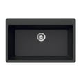 thumbnail image 2 of Houzer Quartztone 33 in Midnite Granite Composite Topmount Single Bowl Kitchen Sink - V-100 MIDNITE, 2 of 9