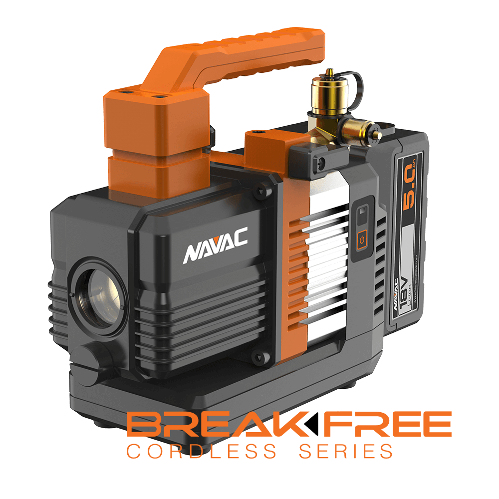 NAVAC NP2DLM BreakFree Cordless Vacuum Pump, 2CFM and Dual-Stage