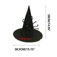 thumbnail image 3 of Gallickan Witch Hats for Woman Girls, Halloween Spider Witches Hats, Girls Witch Hats, Halloween Decorations for Outdoor Party Accessories, Black, 3 of 5