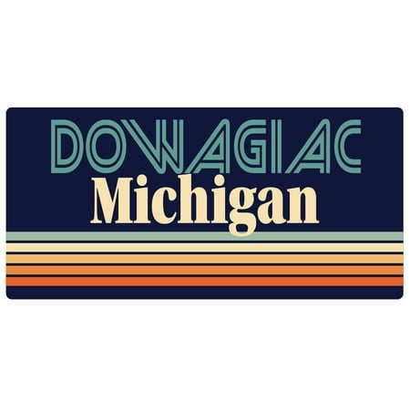 

Dowagiac Michigan 5 x 2.5-Inch Fridge Magnet Retro Design