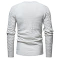thumbnail image 4 of Hombres Sólido O-cuello Manga larga Invierno Tejer Tops Jersey Blusa Suéter Pompotops hdfakjf10294, 4 of 5