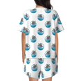 thumbnail image 3 of Bixox Women's Turtle Printed Pajama Set 2 Piece Lounge Set Top and Shorts Soft Pajamas, Shorts with Pockets, 3 of 7