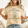 thumbnail image 3 of Unisex Lollygagging Frog Graphic T-Shirt, Sizes S-5XL, Tbun Men's And Women's Graphic Tee 100% Cotton by TBun, Full Sizes S-5XL, 3 of 5