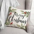 thumbnail image 3 of Creative Products Merry Christmas Cardinals 16 x 16 Spun Poly Pillow, 3 of 3