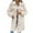 White, variant on WREESH Womens Winter Fuzzy Fleece Coat Thicken Warm Teddy Coats Casual Solid Long Coat Lapel Single Breasted Overcoat with Pockets Cardigan Outerwear Khaki