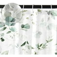 thumbnail image 5 of 72x84 Inches Eucalyptus Leaf Shower Curtain Abstract Green Watercolor Sage Vine Leaves Botanical Bath Curtain Plant Home Bathroom Decor Waterproof Polyester Fabric with Hooks, 5 of 5