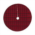 thumbnail image 1 of SARO LIFESTYLE Highland Holiday Collection Plaid Design Christmas Tree Skirt, 72", Red, 1 of 2