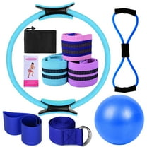 Yoga Set for Women Pilates Magic Ring Booty Resistance Bands 25cm Figure Glute Workout Strength Equipment Home Gym Flexibility Toning Exercise Accessories