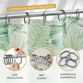 thumbnail image 2 of Plastic Shower Curtain Rings, Shower Curtain Hooks, 12 Pcs C Shaped Shower Hooks for Shower Curtain, Clear Shower Curtain Hooks for Bathroom, 2 of 7
