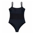 thumbnail image 1 of Traje de Baño Ocean Pacific para Mujer completo con Mesh en Vientre, Tirante Delgado Negro Talla M, 1 of 4