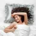 thumbnail image 4 of Unique Bargains Retro Satin Ruffle Pillowcases Envelope Closure 2pcs, 4 of 8