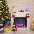 thumbnail image 4 of Costway 26 Inch Recessed Electric Fireplace heater W/ Remote Control 750W/1500W, 4 of 11