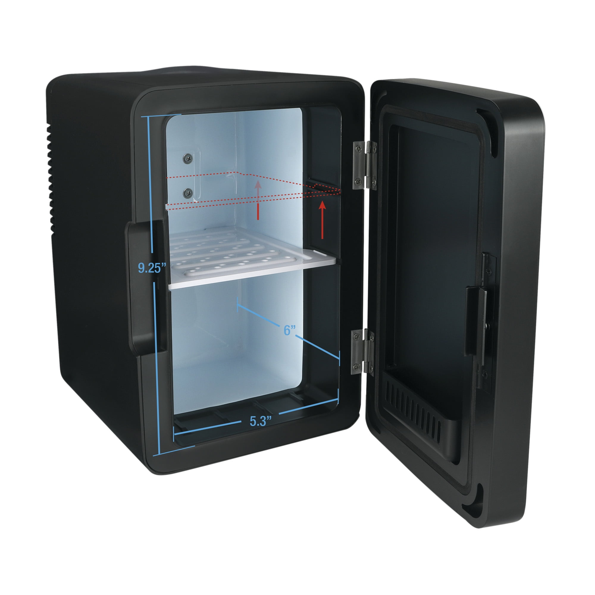 Personal Chiller LED Lighted Mini Fridge with Glass Hinged Personal Chiller LED Lighted Mini Fridge with Glass Hinged