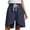 Navy, variant on Pxkloy Bermuda Shorts for Women 2025 Summer High Waist Drawstring Tulip Leg Shorts Plus Size Cotton Linen Knee Length Pants Navy,XXXXL