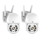 thumbnail image 1 of 2pcs Cámaras De Seguridad Exterior Wifi Hd Ip Visión Alarma Belug, Color Blanco, 1 of 5
