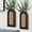 Rattan-dark Brown, variant on 2 Pack Wooden Wall Vase Set - Brown Finish Modern Farmhouse & Boho Wall Decor for Entryway, Hallway, Bathroom, Living Room, Dining Room, Narrow Spaces
