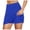 Blue, variant on Womens Casual Sport Tennis Skirt - Elastic Waist 2-Layer Active Skort with Shorts Liner - Lightweight Polyester, S-XXL Sizes